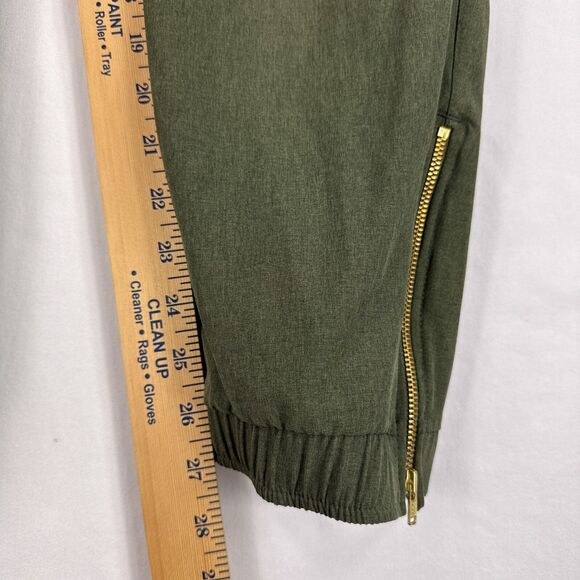 Albion Size Large Jetsetter Jogger Pants Sage Green Zip Ankle Pockets Travel - Picture 9 of 10